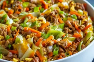 EGG ROLL IN A BOWL centered hero view, clean and uncluttered