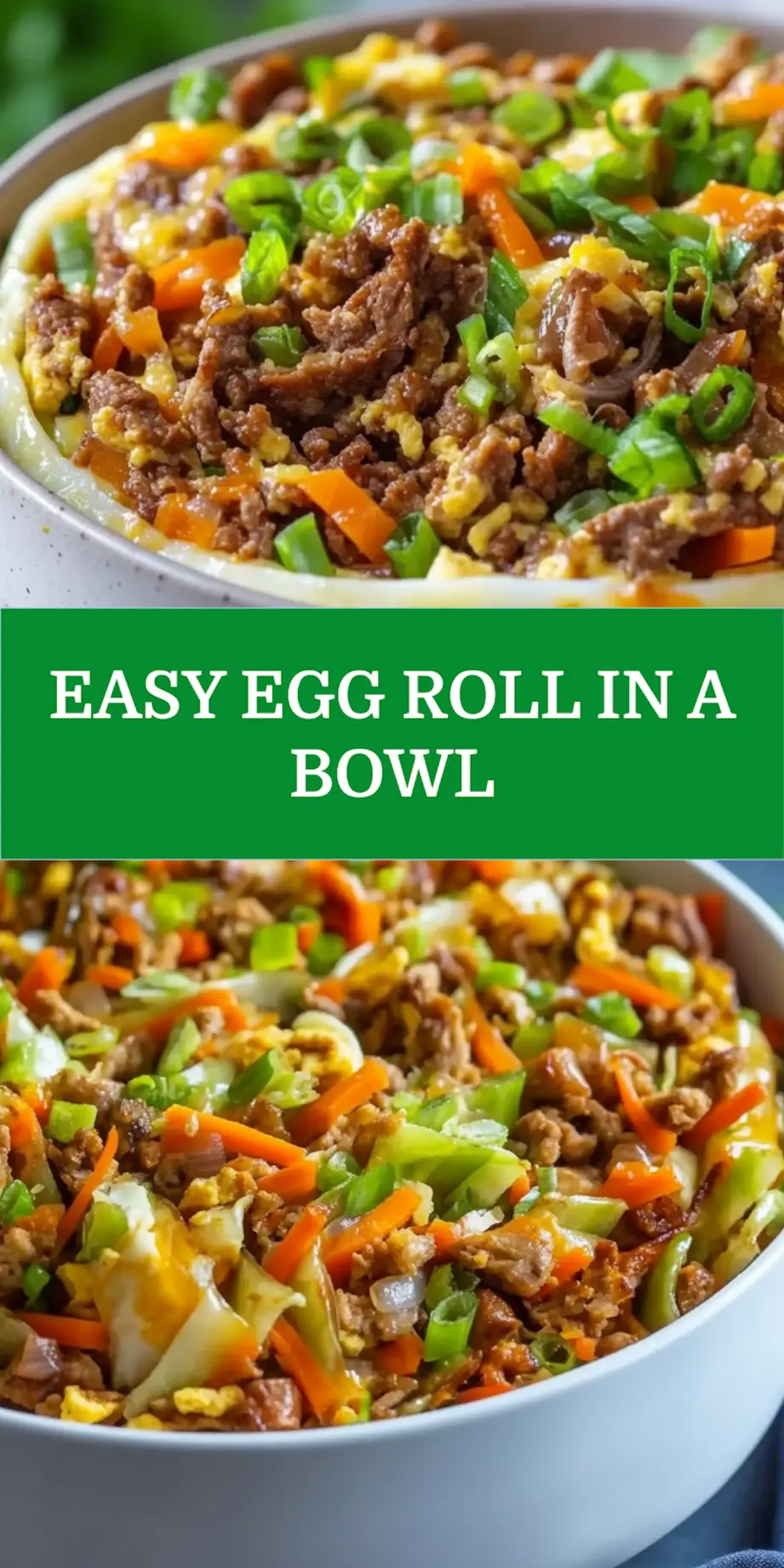 EGG ROLL IN A BOWL centered hero view, clean and uncluttered