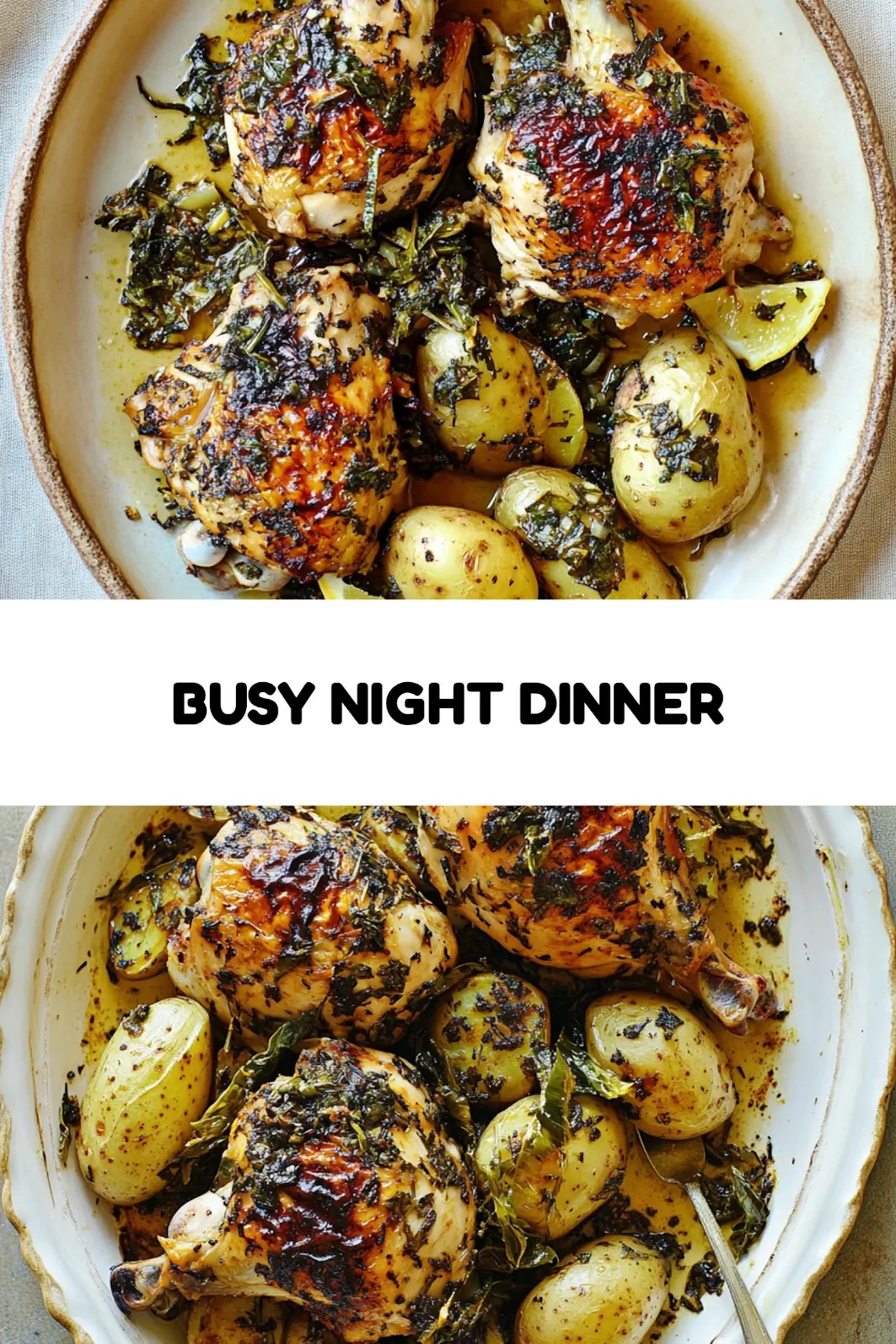 Lemon Herb Chicken with Leeks Potatoes Easy Weeknight Meal 7 Lemon Herb Chicken with Leeks and Potatoes Pinterest-ready pin image