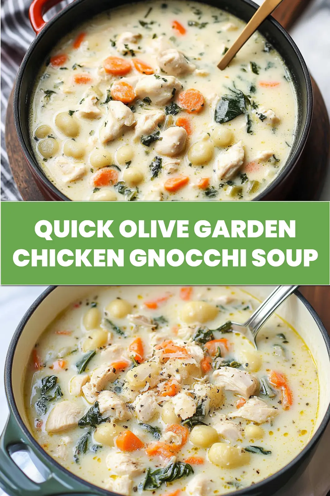 Olive Garden Chicken Gnocchi Soup with creamy broth and fresh herbs, perfect for sharing