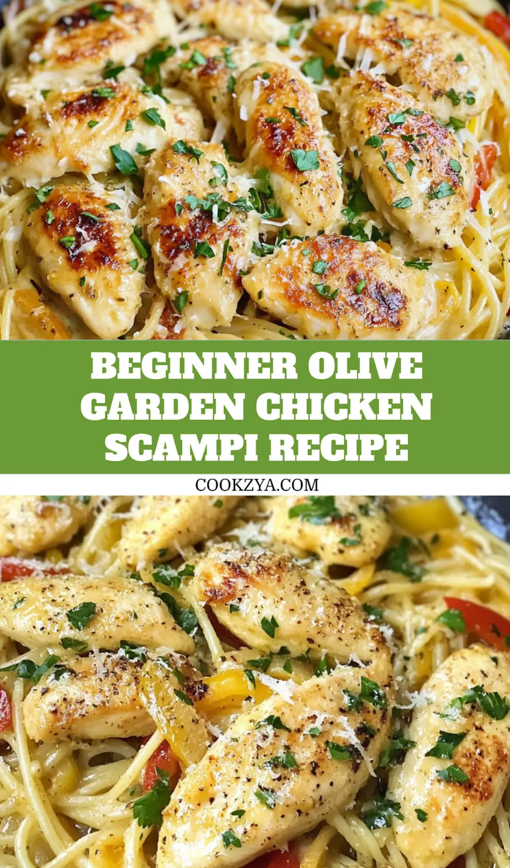 Olive Garden Chicken Scampi Recipe Easy Homemade 7 OLIVE GARDEN CHICKEN SCAMPI centered hero view, clean and uncluttered