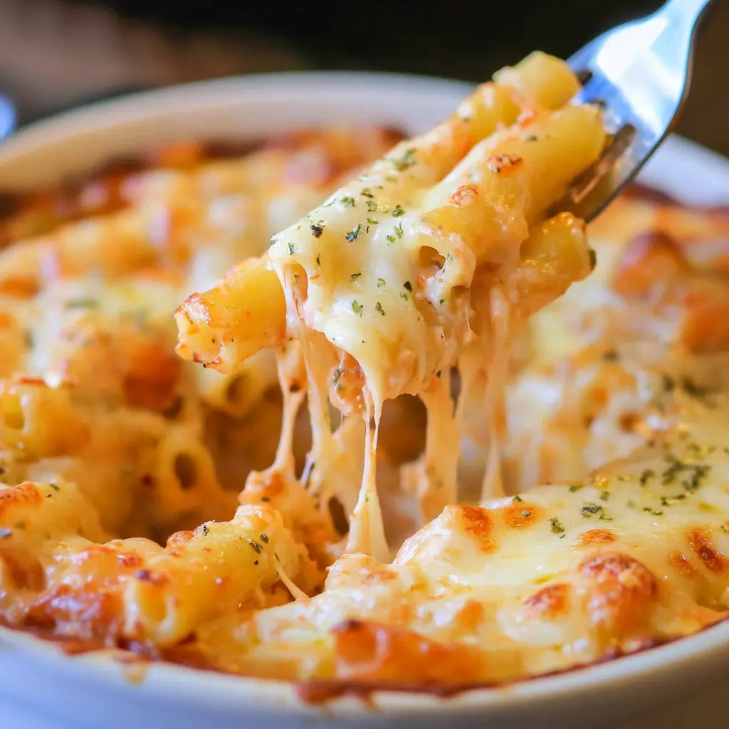 OLIVE GARDEN FIVE CHEESE ZITI AL FORNO centered hero view, clean and uncluttered