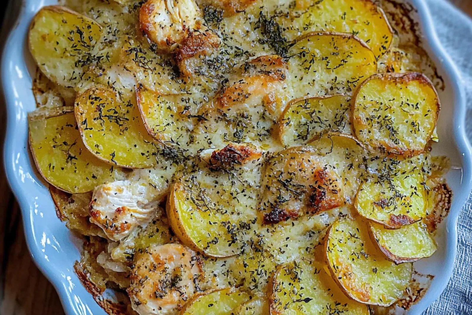 One Dish Sweet Potato Chicken Gratin Recipe for Hashimotos