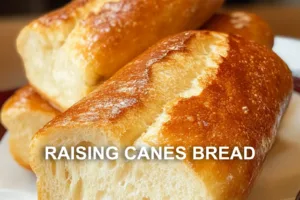 RAISING CANES BREAD centered hero view, clean and uncluttered