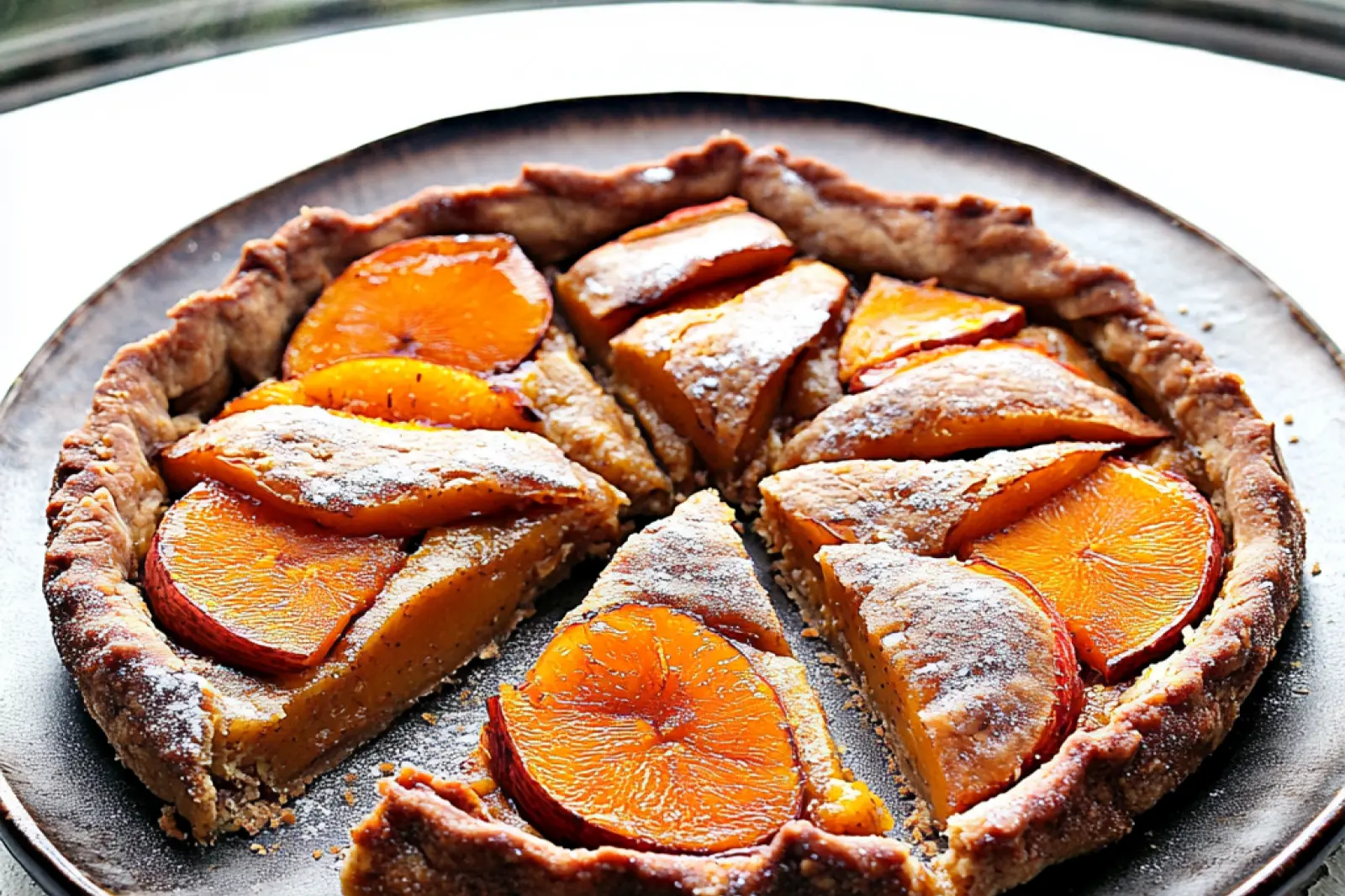 Rustic Persimmon Galette Paleo AIP Gluten Free Easy Dessert
