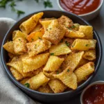 AIR FRYER PASTA CHIPS centered hero view, clean and uncluttered