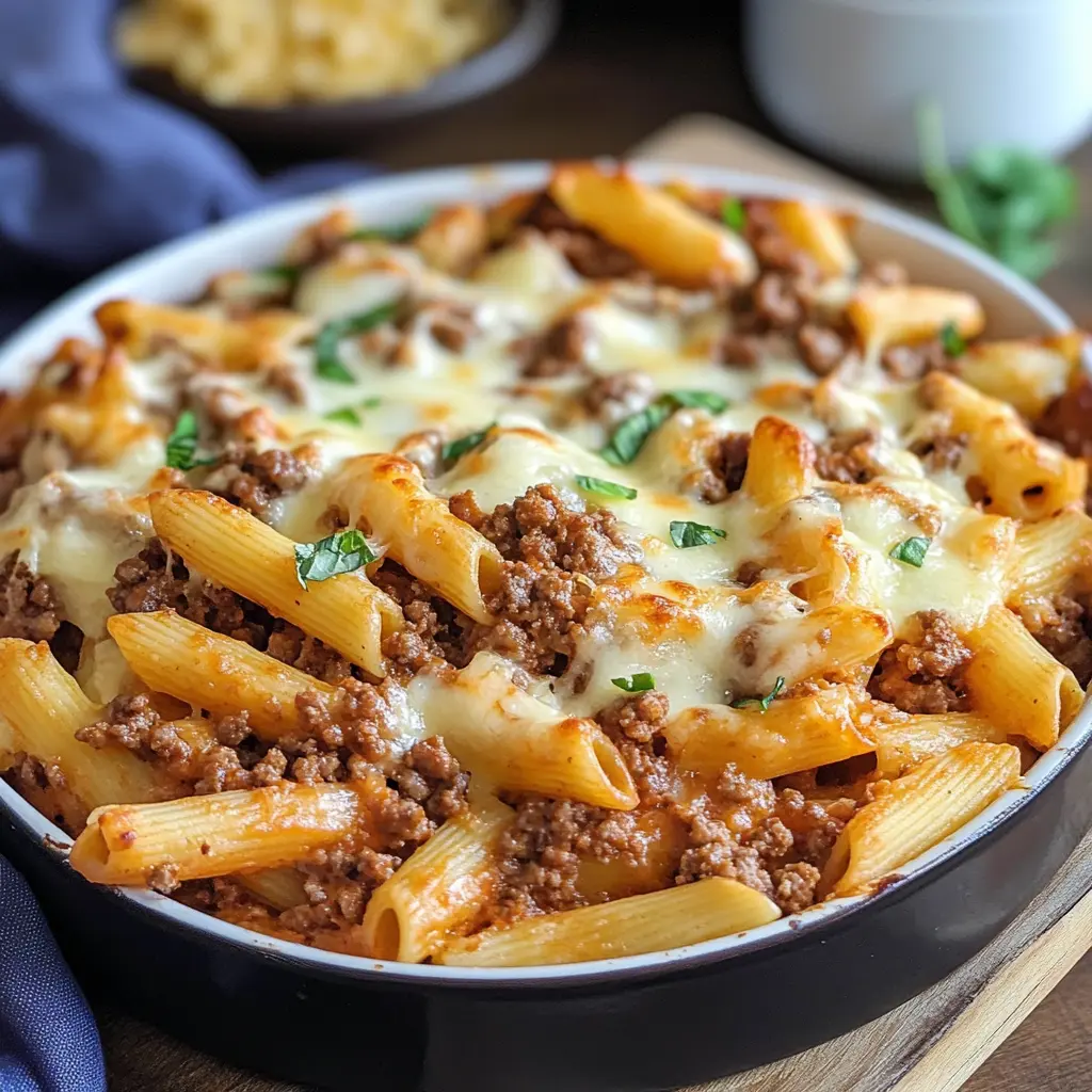 37 Cheesy Recipes for Comforting Family Meals 33 Easy Cheesy Ground Beef Pasta Bake