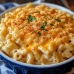 CHICK FIL A STYLE MAC AND CHEESE centered hero view, clean and uncluttered