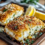 CRISPY AIR FRYER PARMESAN CRUSTED COD centered hero view, clean and uncluttered