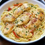OLIVE GARDEN CHICKEN SCAMPI centered hero view, clean and uncluttered