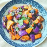 PALEO EASY VEGETABLE SCRAMBLE centered hero view, clean and uncluttered