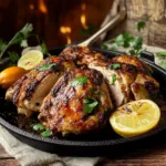 POLLO ASADO centered hero view, clean and uncluttered