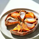 RUSTIC PERSIMMON GALETTE PALEO AIP GLUTEN FREE centered hero view, clean and uncluttered