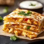 TACO BELL CHICKEN QUESADILLA centered hero view, clean and uncluttered
