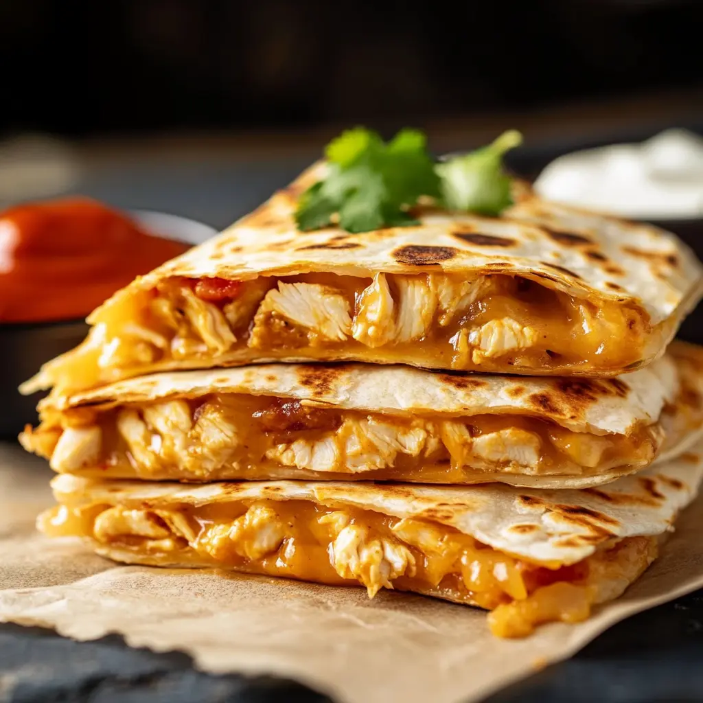TACO BELL CHICKEN QUESADILLA centered hero view, clean and uncluttered