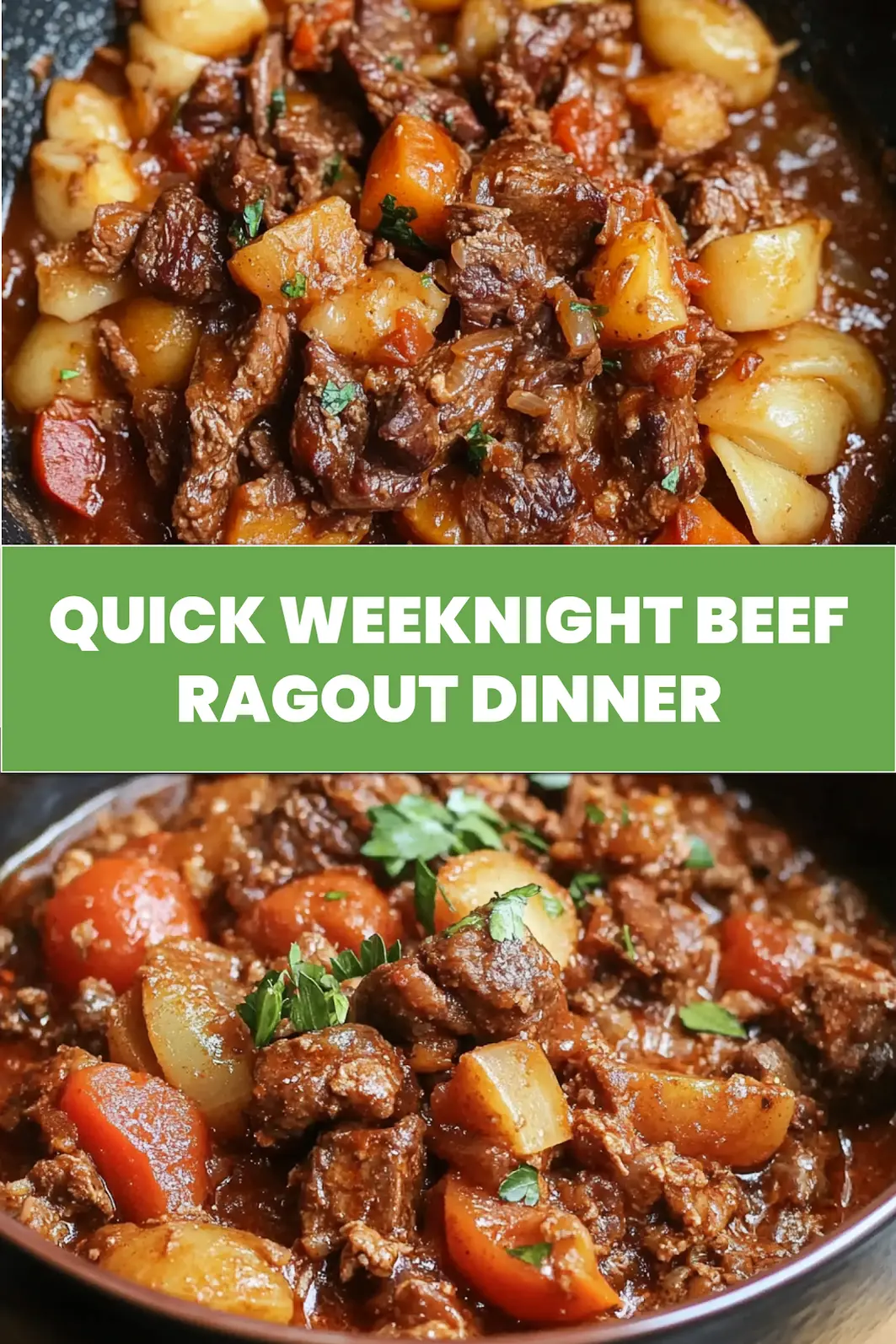 WEEKNIGHT BEEF RAGOUT centered hero view, clean and uncluttered_pin