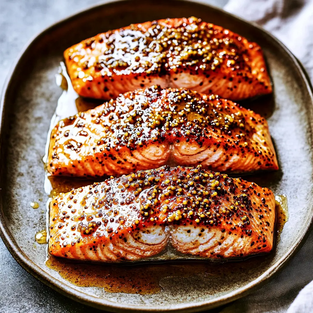 20 MINUTE HONEY MUSTARD SALMON centered hero view, clean and uncluttered