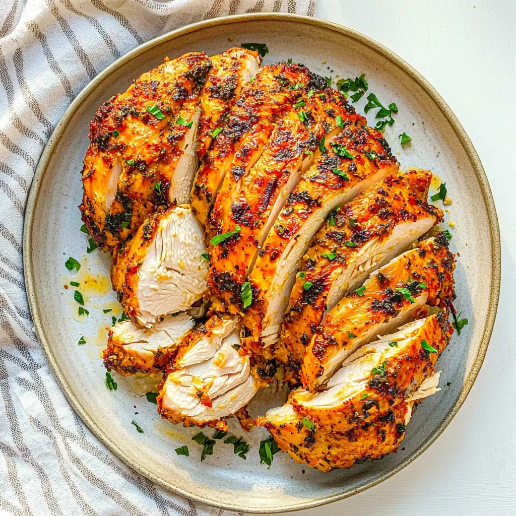 Air Fryer Chicken Breast Easy Recipe for Busy Weeknights 6 AIR FRYER CHICKEN BREAST EASY centered hero view, clean and uncluttered