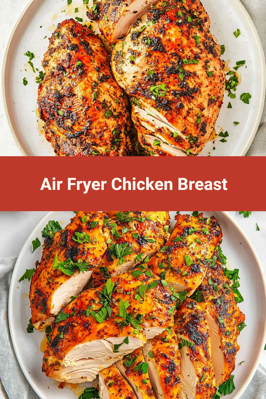 Air Fryer Chicken Breast Easy Recipe for Busy Weeknights 7 AIR FRYER CHICKEN BREAST EASY centered hero view, clean and uncluttered