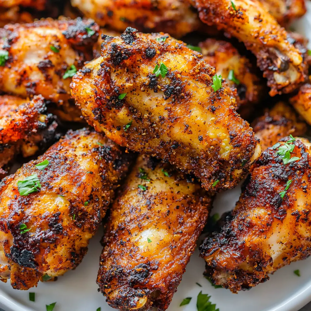 Air Fryer Chicken Wings Crispy Recipe for Busy Weeknights 6 AIR FRYER CHICKEN WINGS CRISPY centered hero view, clean and uncluttered