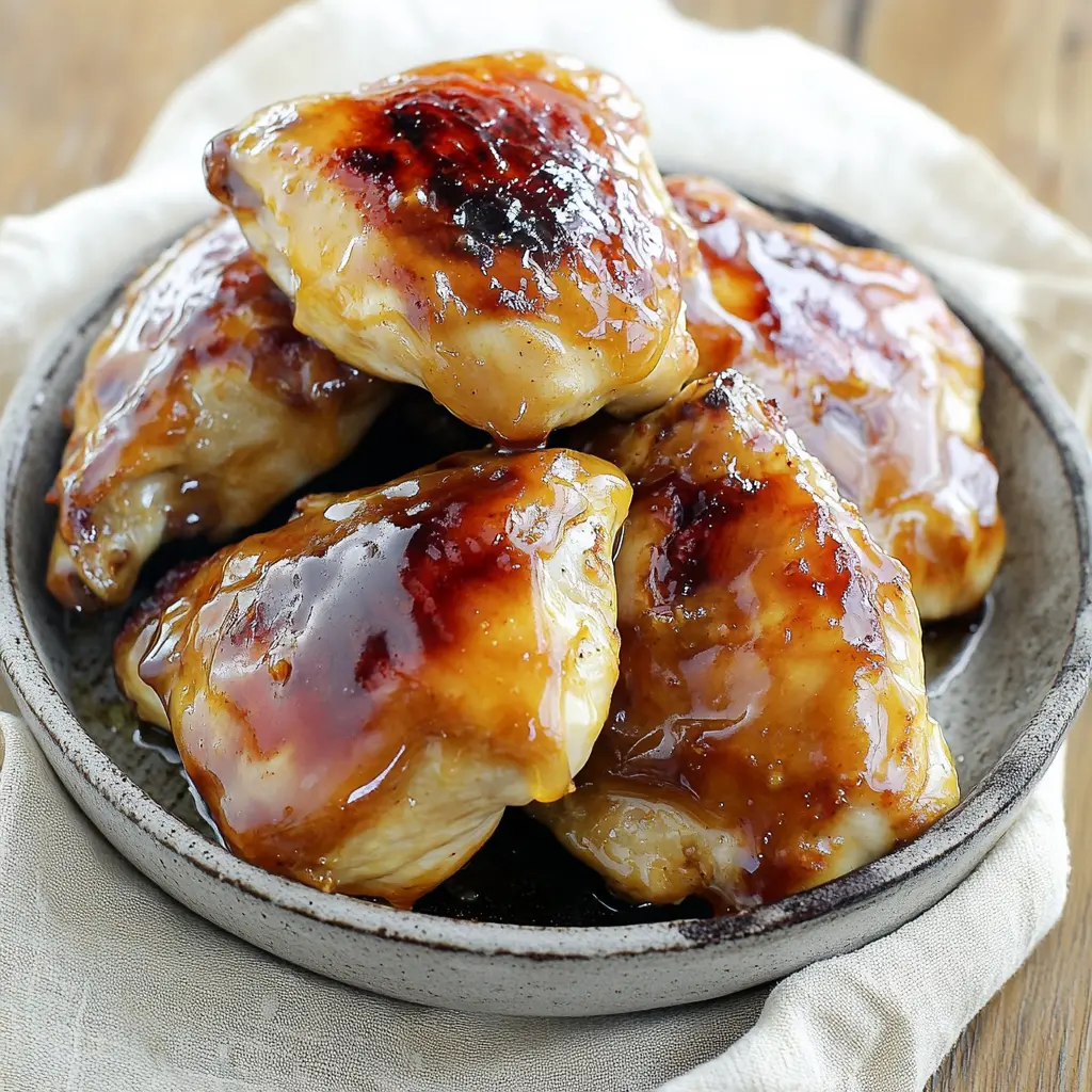 Air Fryer Easter Chicken Thighs Honey Glazed Easy Weeknight Dinner 6 Air fryer Easter chicken thighs honey glazed centered hero view, clean and uncluttered
