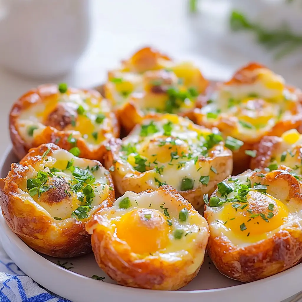 BAKED EGG BOATS RECIPE centered hero view, clean and uncluttered