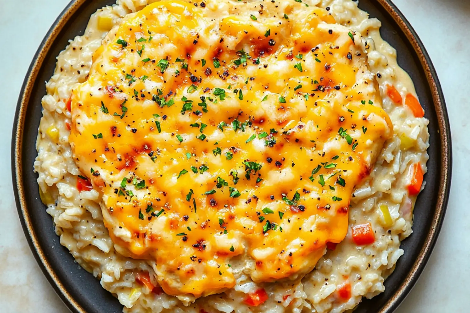 Cheesy Instant Pot Chicken and Rice Easy Weeknight Dinner
