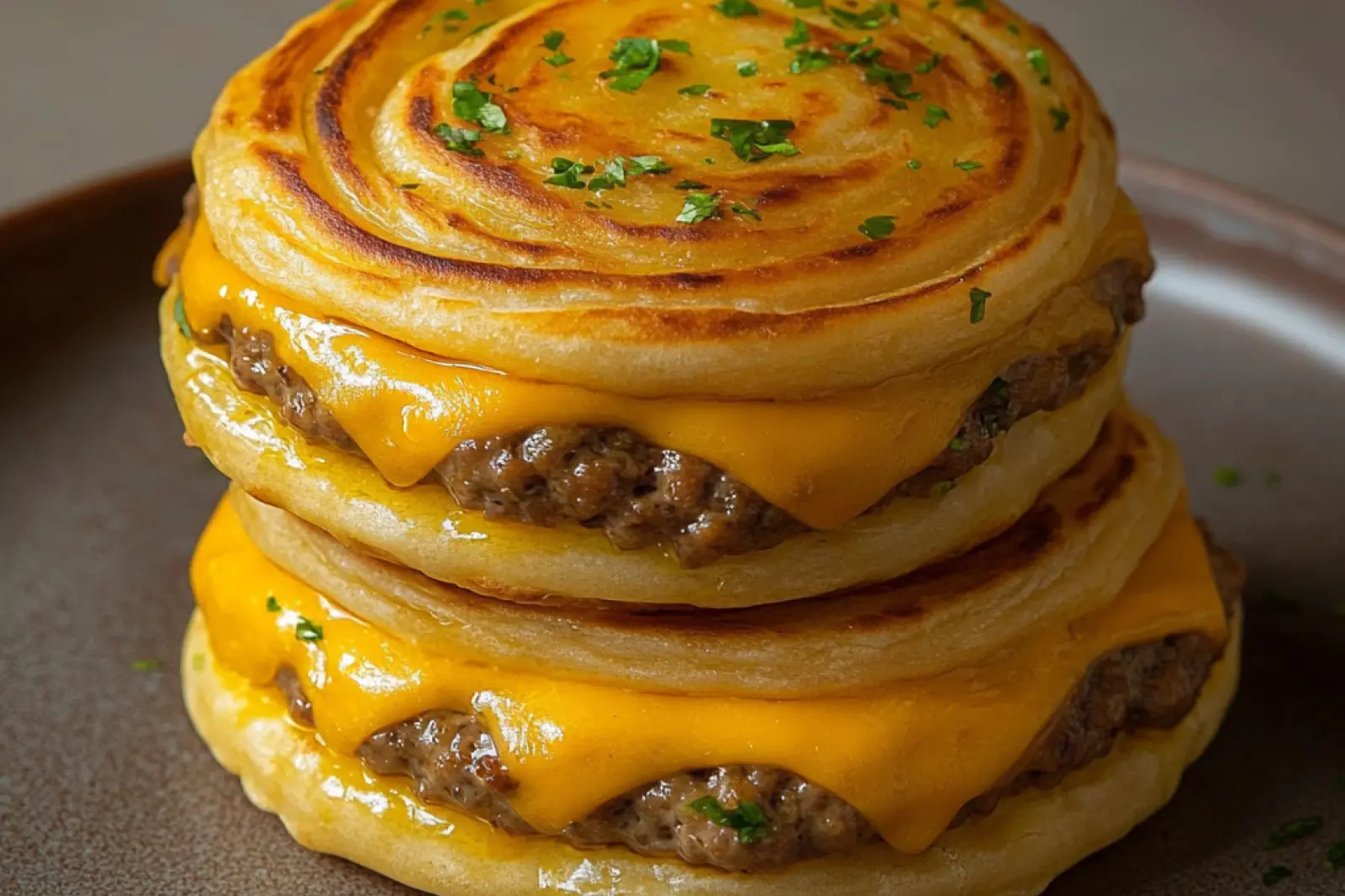 Dubai Smash Burger Parathas Cheese Satisfying Crispy Fusion