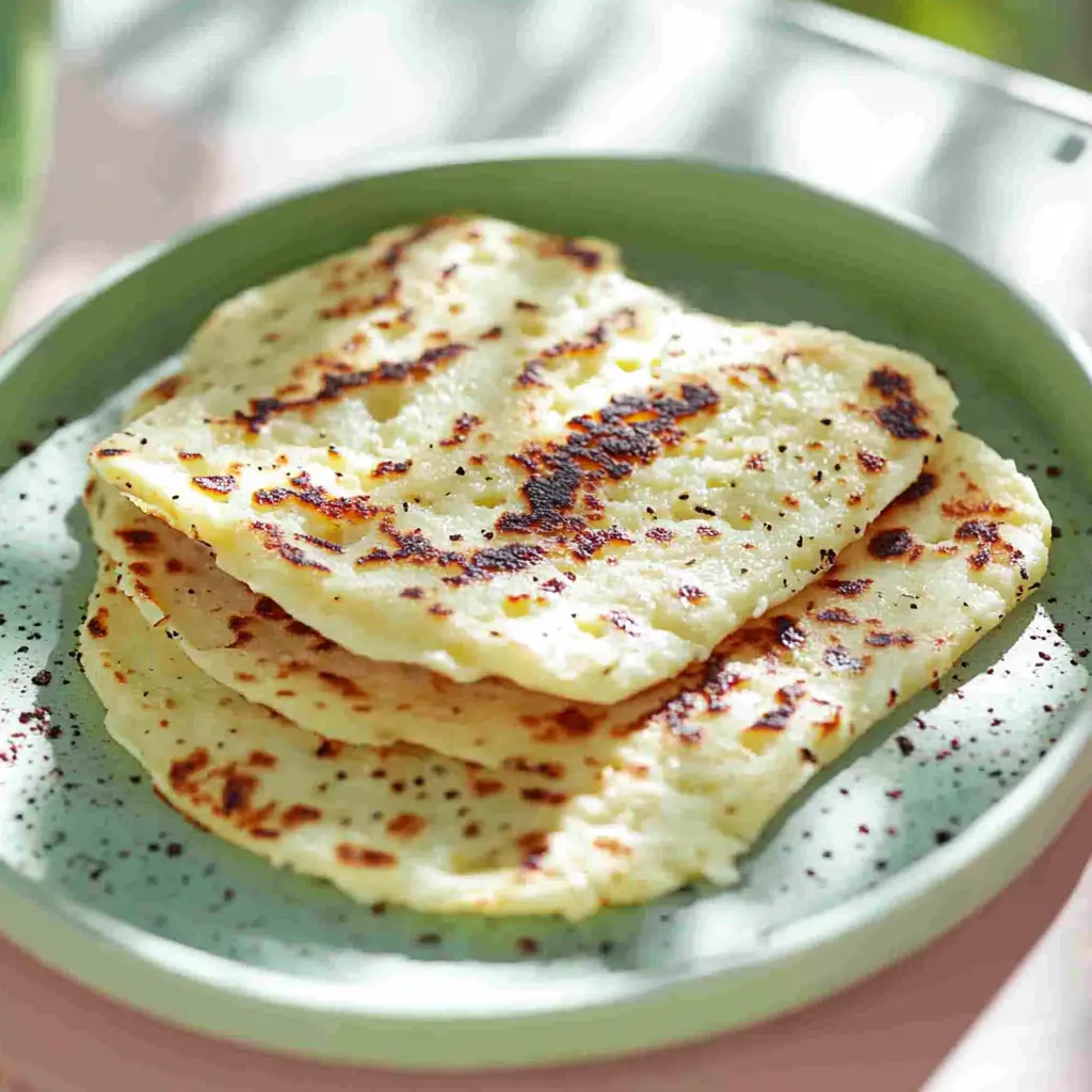 COTTAGE CHEESE FLATBREAD RECIPE centered hero view, clean and uncluttered