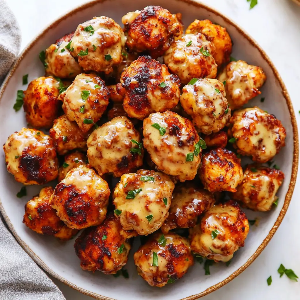 COWBOY BUTTER CHICKEN BITES centered hero view, clean and uncluttered