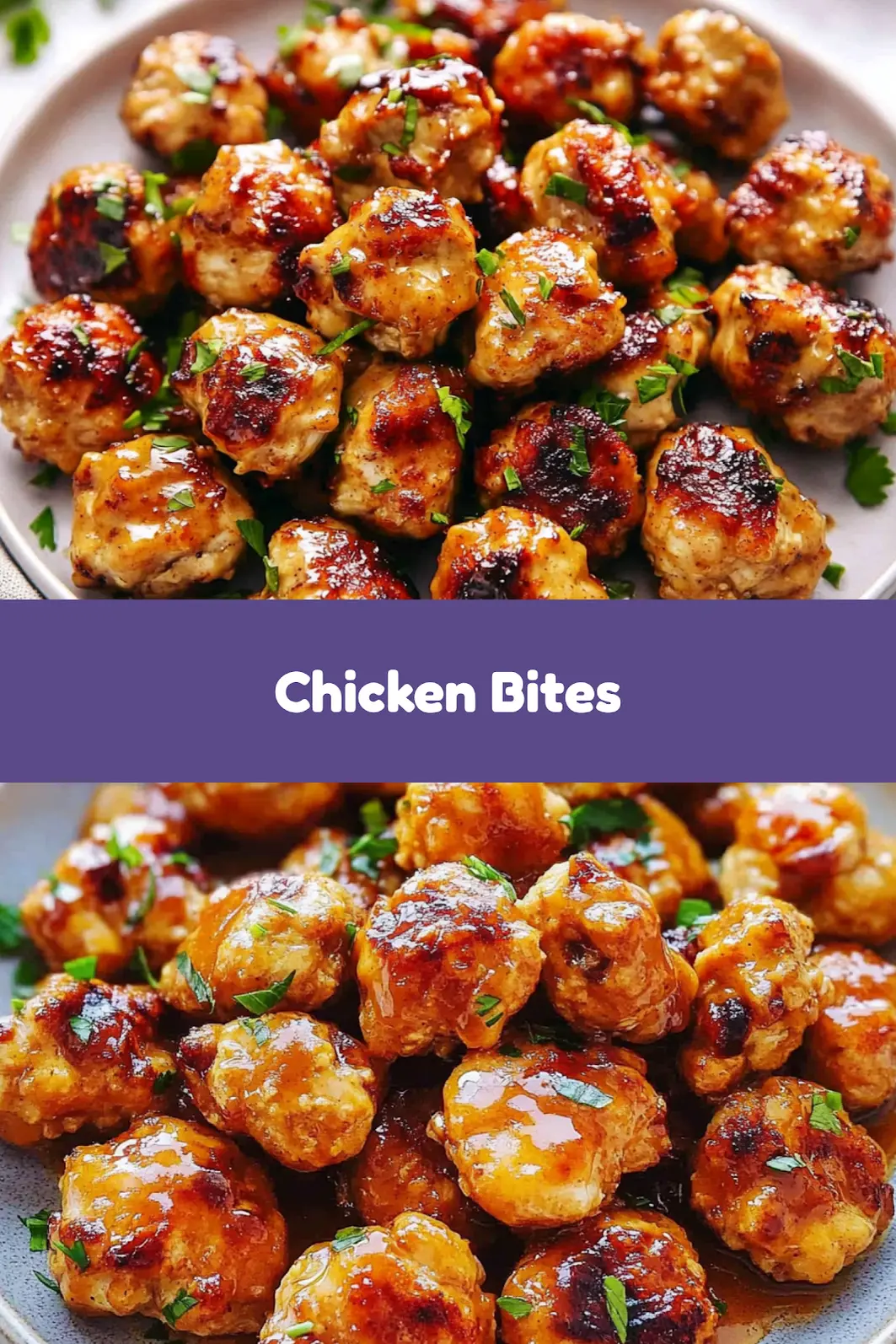 COWBOY BUTTER CHICKEN BITES centered hero view, clean and uncluttered_pin