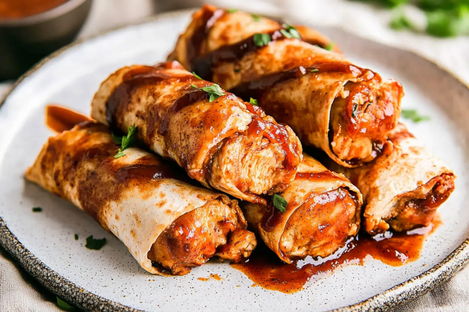 Crispy BBQ Chicken Wraps Easy Weeknight Dinner Recipe
