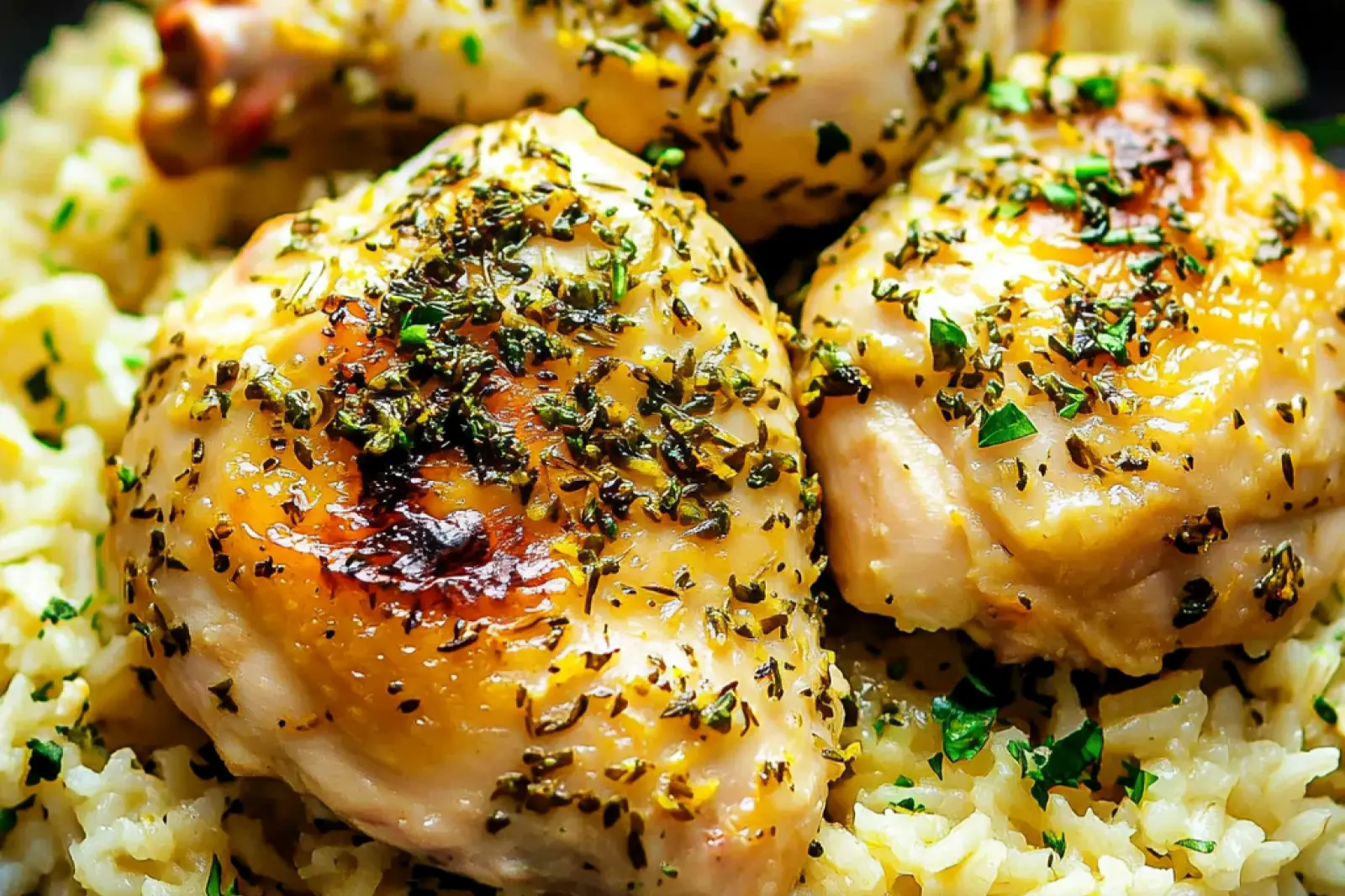 Lemon Herb Chicken and Rice Easy Weeknight Dinner