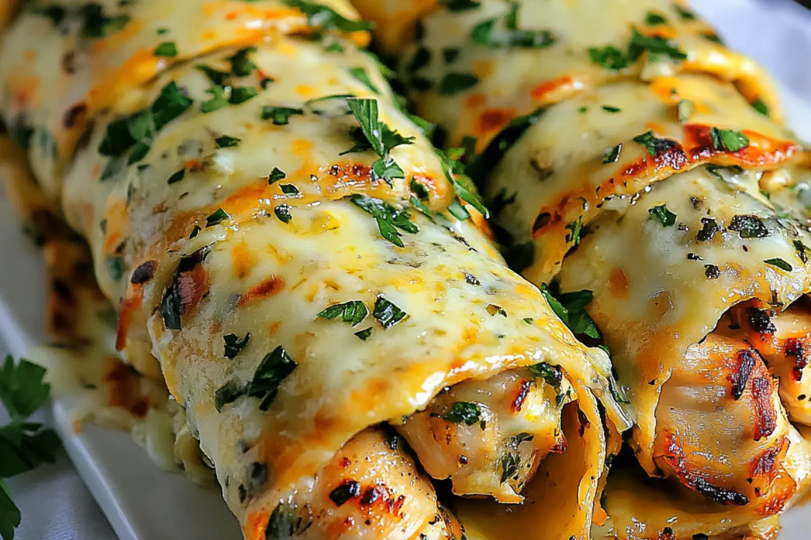 Low Carb Cheesy Garlic Chicken Wraps Easy Weeknight Dinner