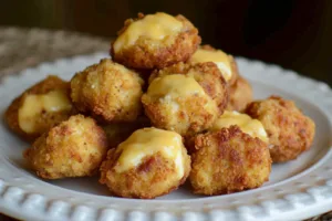 LOW CARB KETO COTTAGE CHEESE CHICKEN NUGGETS centered hero view, clean and uncluttered