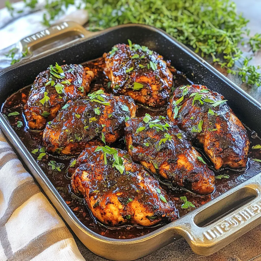 ONE PAN CHICKEN THIGHS 45 MINUTES centered hero view, clean and uncluttered