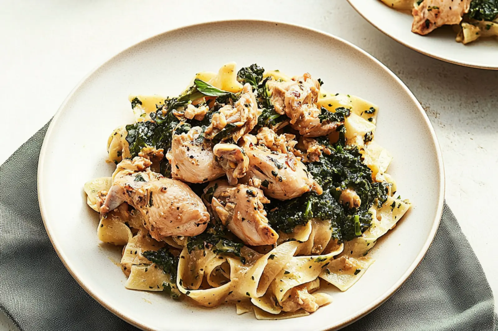 Rotisserie Chicken and Greens Pasta Easy Weeknight Dinner