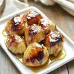 AIR FRYER EASTER CHICKEN THIGHS HONEY GLAZED centered hero view, clean and uncluttered