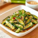 ASIAN CUCUMBER SALAD TIKTOK RECIPE centered hero view, clean and uncluttered