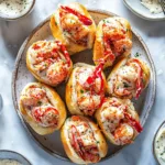 BEST EVER WARM BUTTERY LOBSTER ROLLS centered hero view, clean and uncluttered