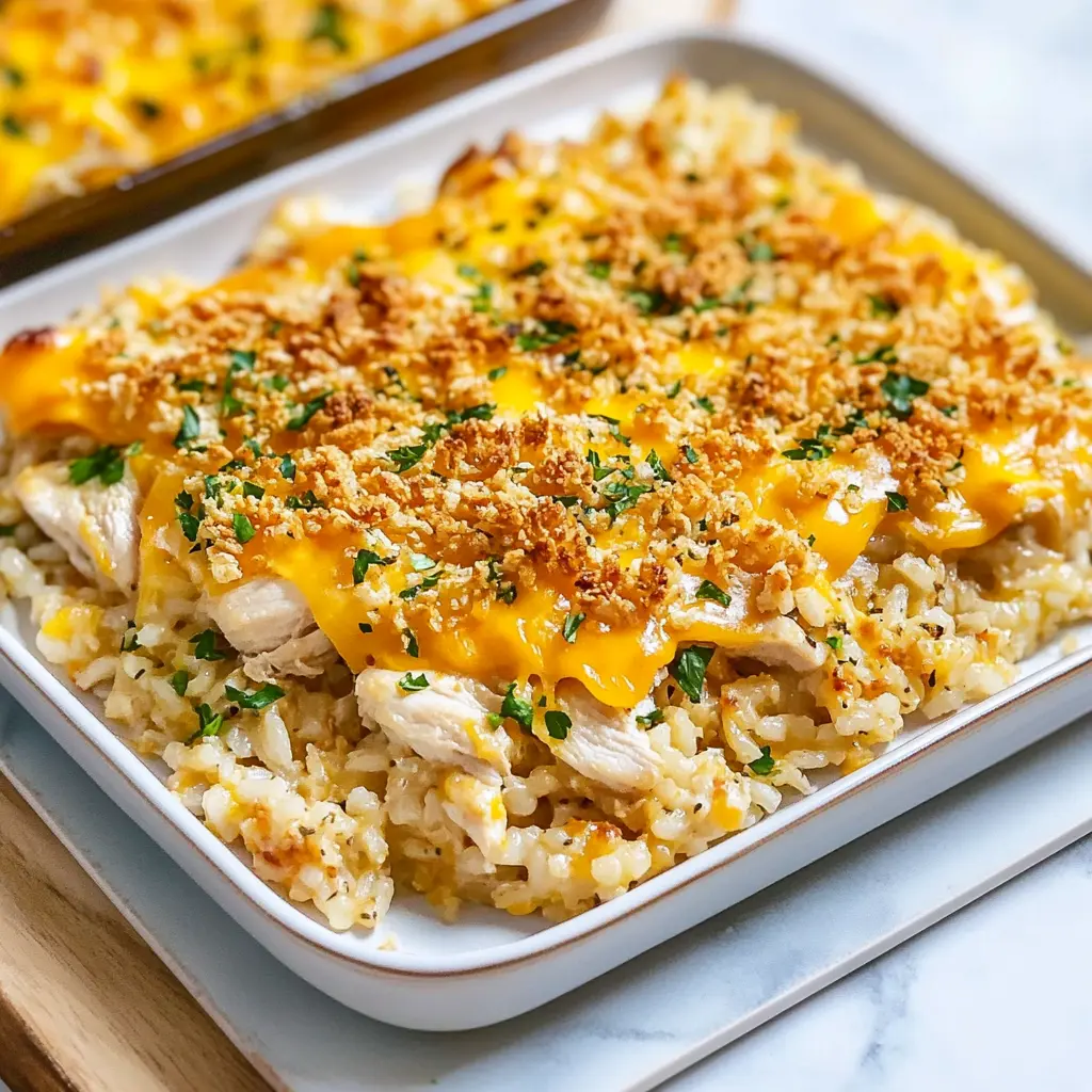 37 Cheesy Recipes for Comforting Family Meals 36 Cheesy Chicken and Rice Casserole