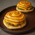 CHEESY SMASH BURGER PARATHAS recipe, served and ready to eat, easy homemade dinner