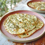 COTTAGE CHEESE FLATBREAD RECIPE centered hero view, clean and uncluttered