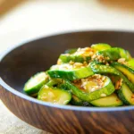 CUCUMBER SALAD TIKTOK centered hero view, clean and uncluttered