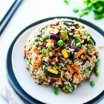 EXTRA VEGETABLE FRIED RICE centered hero view, clean and uncluttered