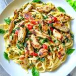 OLIVE GARDEN TUSCAN CHICKEN PASTA centered hero view, clean and uncluttered