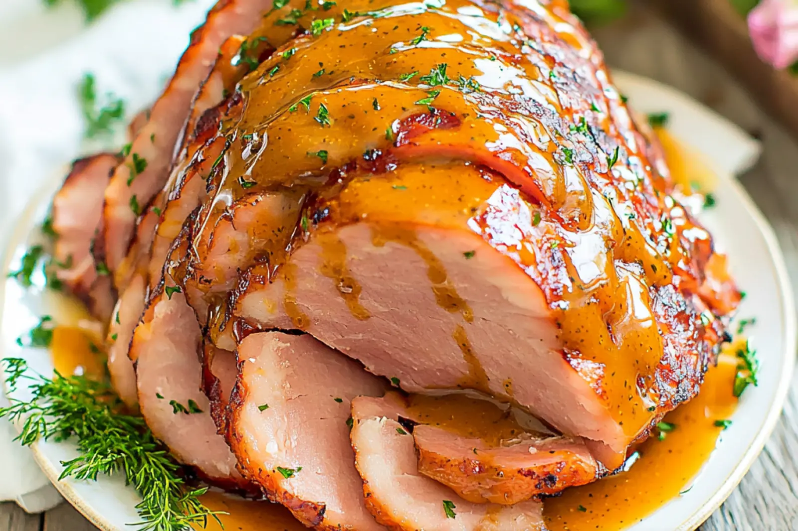 Slow Cooker Easter Ham Honey Mustard Easy Recipe