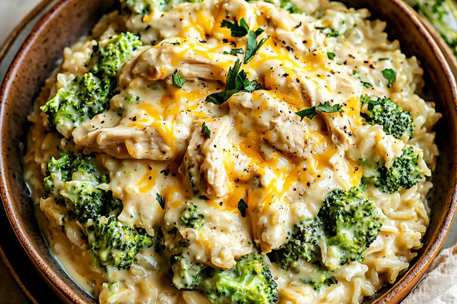 Souper Creamy Broccoli Cheddar Chicken Rice Easy Weeknight Dinner