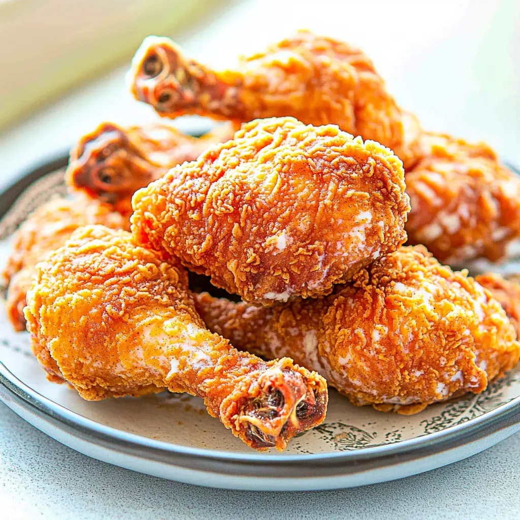 THE BEST SOUTHERN FRIED CHICKEN centered hero view, clean and uncluttered