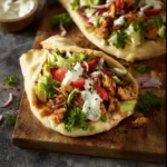 Air Fryer Chicken Shawarma Wrap recipe, served and ready to eat, easy homemade dish